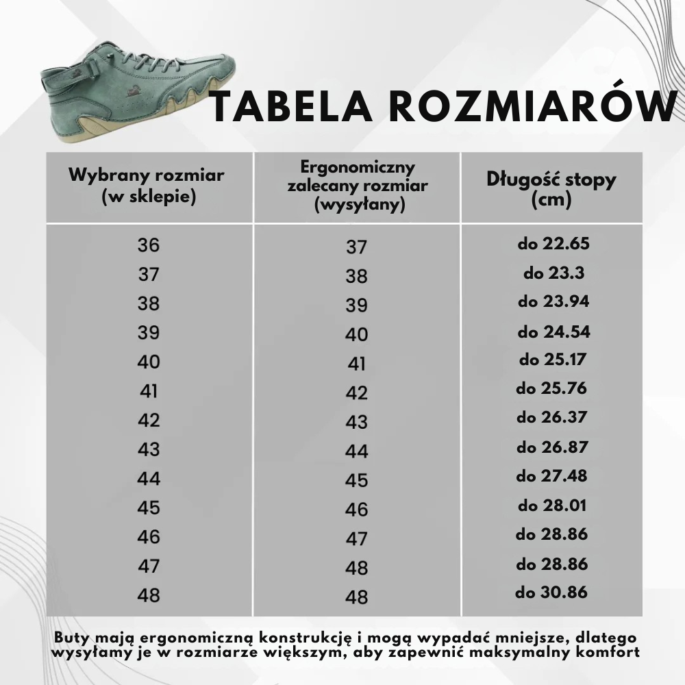 Ergonomiczne buty – lekkie, oddychające i zdrowe dla stóp