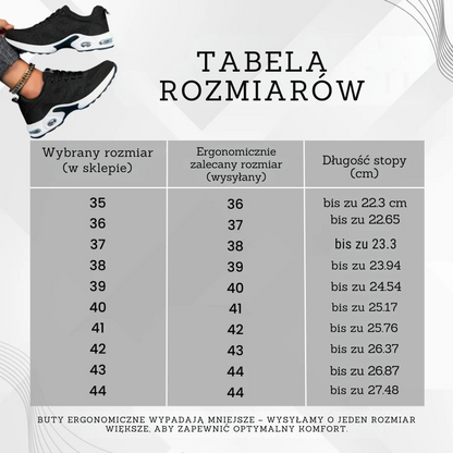 Ergonomiczne buty łagodzące ból stóp